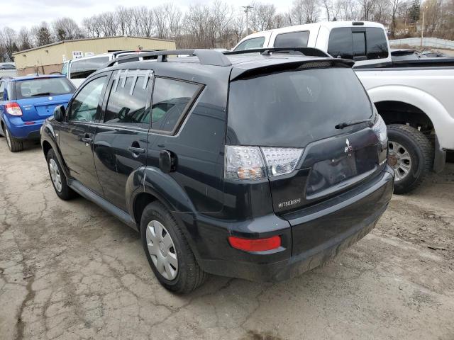 JA4AS2AWXBU007475 - 2011 MITSUBISHI OUTLANDER ES BLACK photo 2