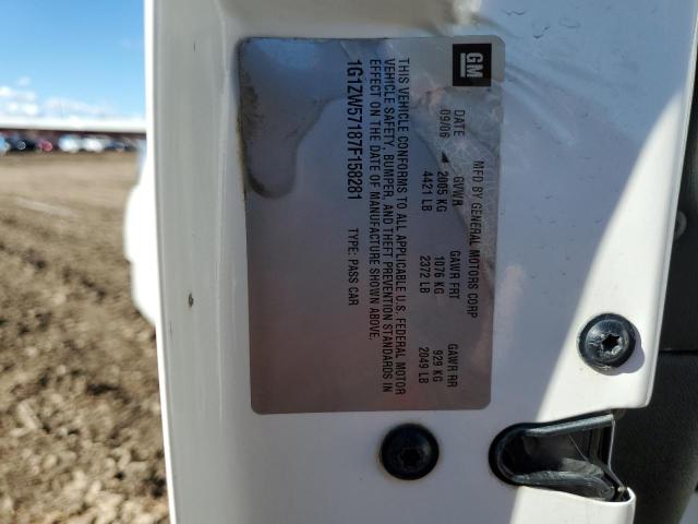 1G1ZW57187F158281 - 2007 CHEVROLET MALIBU SS Ağ foto 13