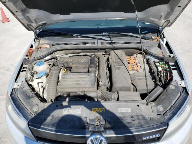 3VW637AJ6DM294165 - 2013 VOLKSWAGEN JETTA HYBRID SILVER photo 11