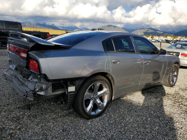 2C3CDXCT5DH690169 - 2013 DODGE CHARGER R/T GRAY photo 3