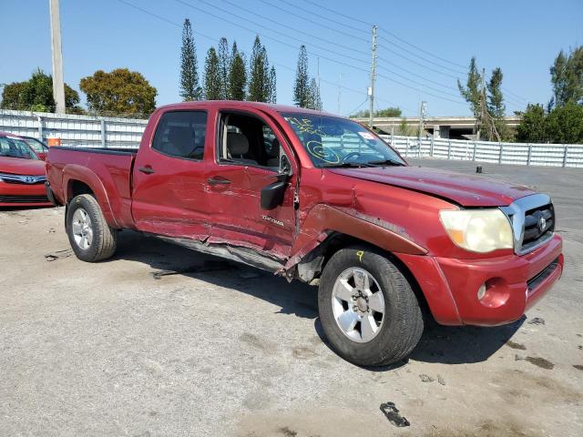 5TEMU52N85Z015929 - 2005 TOYOTA TACOMA DOUBLE CAB LONG BED BURGUNDY photo 4