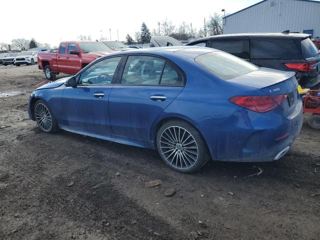 W1KAF4HB3NR012426 - 2022 MERCEDES-BENZ C 300 4MATIC BLUE photo 2