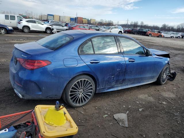 W1KAF4HB3NR012426 - 2022 MERCEDES-BENZ C 300 4MATIC BLUE photo 3