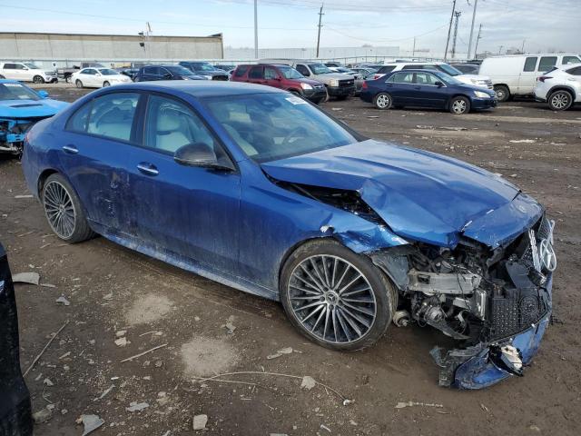 W1KAF4HB3NR012426 - 2022 MERCEDES-BENZ C 300 4MATIC BLUE photo 4