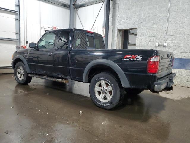 1FTZR45E25PA68243 - 2005 FORD RANGER SUPER CAB BLACK photo 2