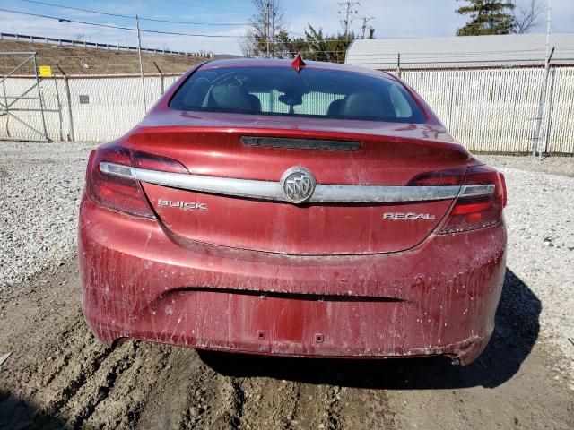 2G4GV5EK2F9162570 - 2015 BUICK REGAL RED photo 6