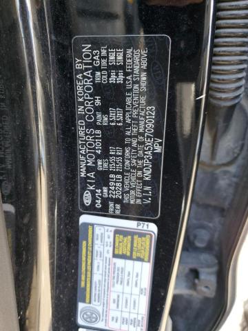 KNDJP3A5XE7090123 - 2014 KIA SOUL + BLACK photo 13