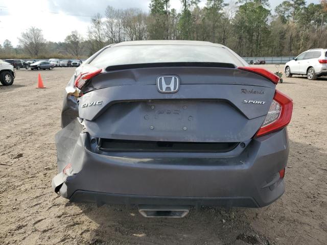 19XFC2F81KE029981 - 2019 HONDA CIVIC SPORT GRAY photo 6