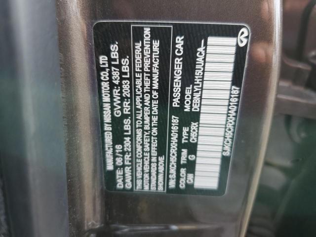 SJKCH5CRXHA016187 - 2017 INFINITI QX30 BASE 棕色 照片 13