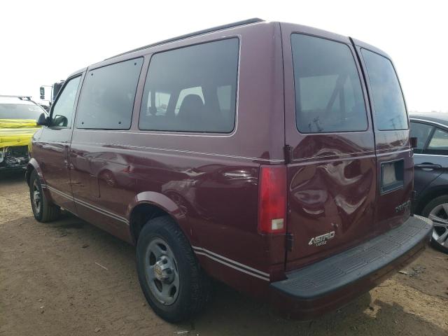 1GNDM19X34B124051 - 2004 CHEVROLET ASTRO BURGUNDY photo 2