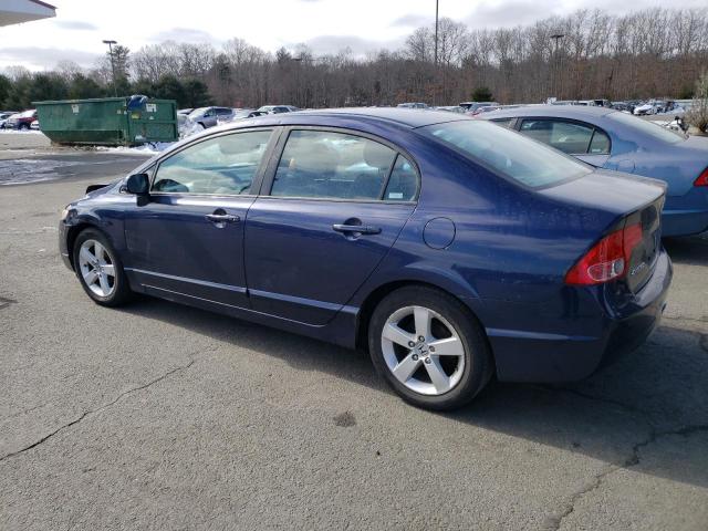 1HGFA15848L052707 - 2008 HONDA CIVIC EX BLUE photo 2