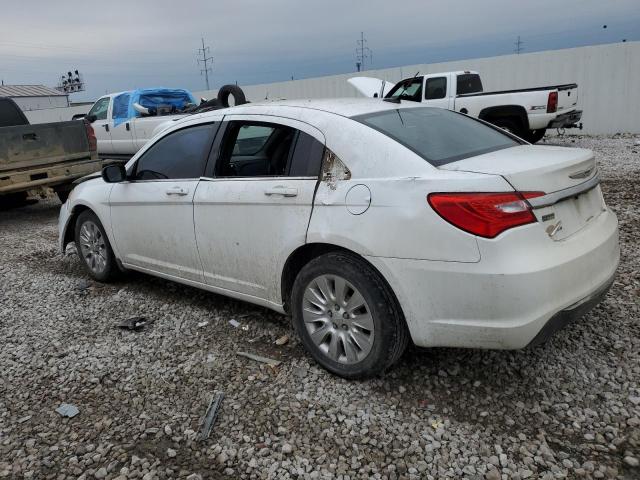 1C3CCBAG3DN721521 - 2013 CHRYSLER 200 LX WHITE photo 2