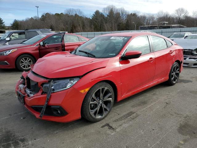 2HGFC2F81MH504294 - 2021 HONDA CIVIC SPORT RED photo 1