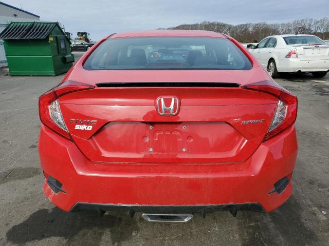 2HGFC2F81MH504294 - 2021 HONDA CIVIC SPORT RED photo 6