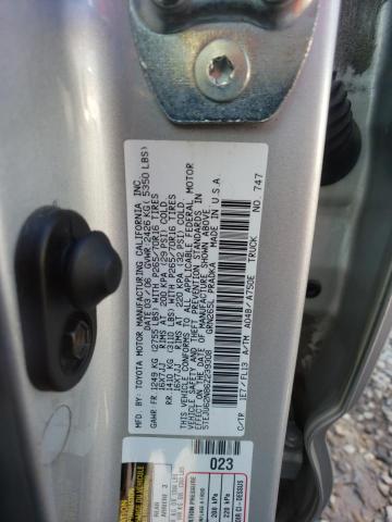 5TEJU62N86Z239308 - 2006 TOYOTA TACOMA DOUBLE CAB PRERUNNER SILVER photo 12