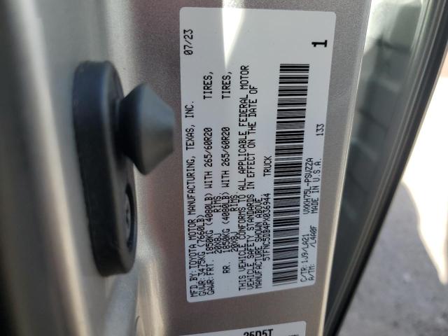 5TFNC5DB4PX036944 - 2023 TOYOTA TUNDRA CREWMAX PLATINUM ვერცხლისფერი ფოტო 12