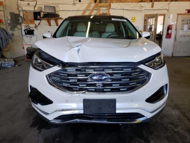 2FMPK4K97KBB27241 - 2019 FORD EDGE TITANIUM WHITE photo 5