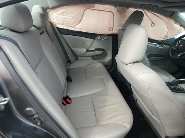 19XFB2F90EE256076 - 2014 HONDA CIVIC EXL ნაცრისფერი ფოტო 10