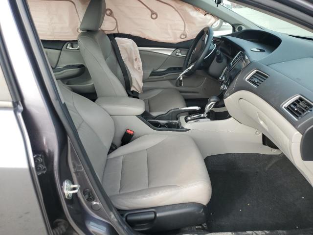 19XFB2F90EE256076 - 2014 HONDA CIVIC EXL ნაცრისფერი ფოტო 7