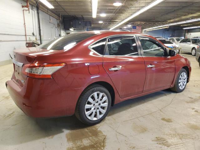 3N1AB7AP7EL685534 - 2014 NISSAN SENTRA S RED photo 3