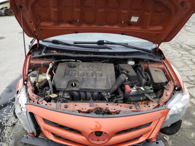 2T1BU4EE0DC066049 - 2013 TOYOTA COROLLA BASE ORANGE photo 11