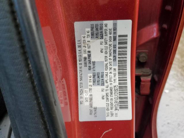 3MYDLBYV2JY316075 - 2018 TOYOTA YARIS IA RED photo 12