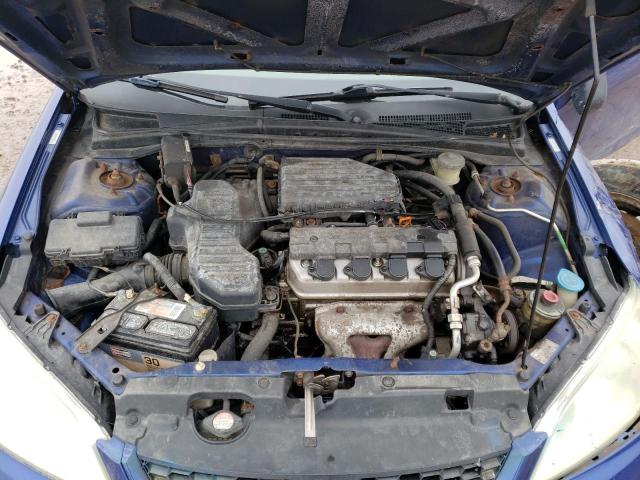 1HGEM22154L022853 - 2004 HONDA CIVIC DX VP Mavi foto 11