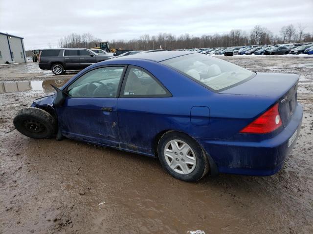 1HGEM22154L022853 - 2004 HONDA CIVIC DX VP Mavi foto 2