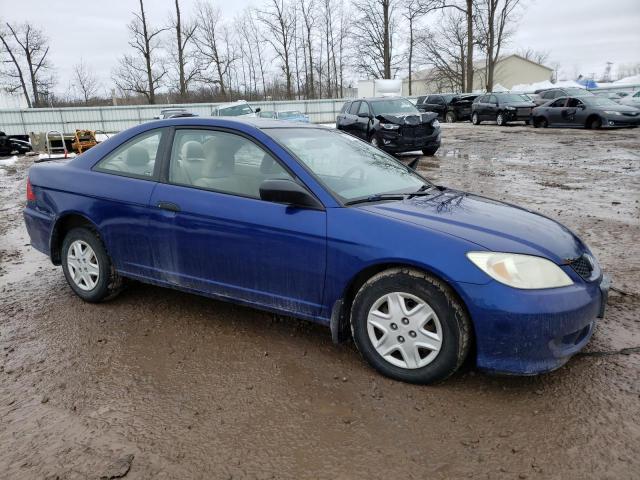 1HGEM22154L022853 - 2004 HONDA CIVIC DX VP Mavi foto 4