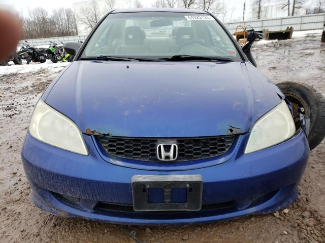 1HGEM22154L022853 - 2004 HONDA CIVIC DX VP Mavi foto 5