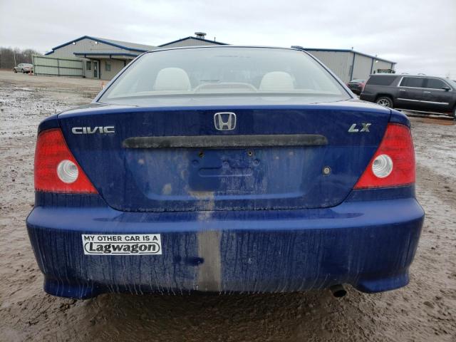 1HGEM22154L022853 - 2004 HONDA CIVIC DX VP Mavi foto 6
