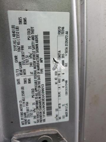 1FMCU9G93EUC09013 - 2014 FORD ESCAPE SE SILVER photo 14