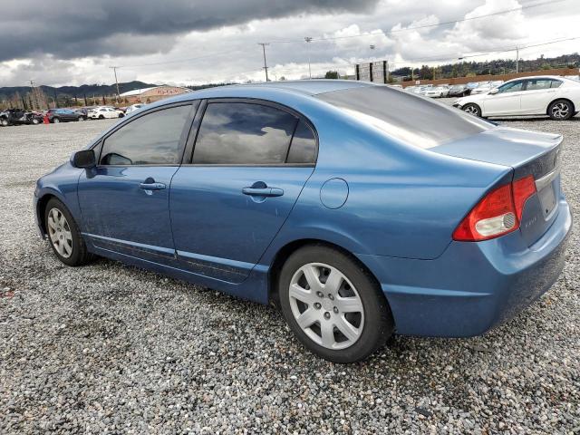 2HGFA16599H504606 - 2009 HONDA CIVIC LX BLUE photo 2