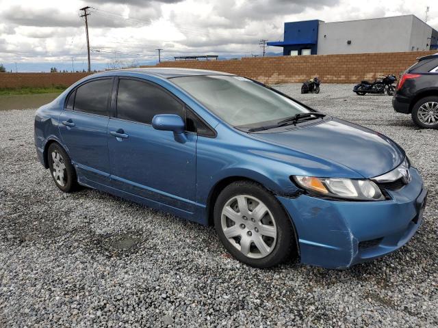 2HGFA16599H504606 - 2009 HONDA CIVIC LX BLUE photo 4