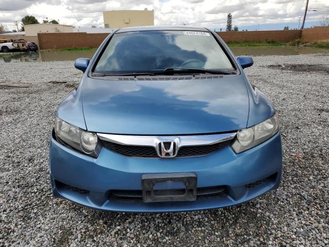 2HGFA16599H504606 - 2009 HONDA CIVIC LX BLUE photo 5