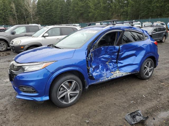 3CZRU6H95KM708403 - 2019 HONDA HR-V TOURING BLUE photo 1