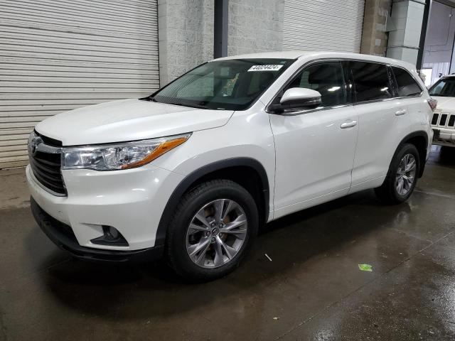 5TDBKRFH2GS291709 - 2016 TOYOTA HIGHLANDER LE WHITE photo 1