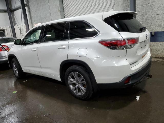 5TDBKRFH2GS291709 - 2016 TOYOTA HIGHLANDER LE WHITE photo 2