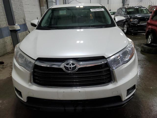 5TDBKRFH2GS291709 - 2016 TOYOTA HIGHLANDER LE WHITE photo 5