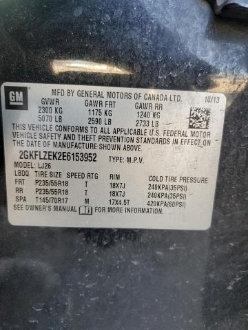 2GKFLZEK2E6153952 - 2014 GMC TERRAIN DENALI CHARCOAL photo 13