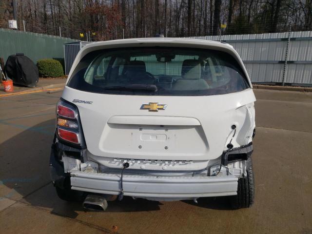 1G1JG6SB1L4120056 - 2020 CHEVROLET SONIC WHITE photo 6