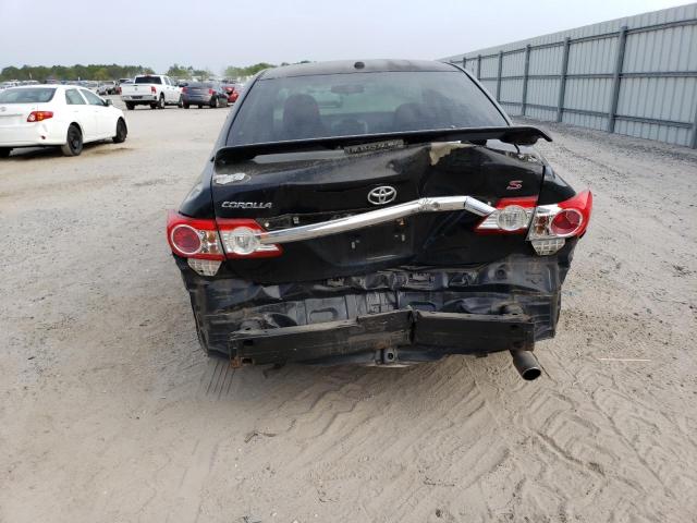 2T1BU4EE0DC005543 - 2013 TOYOTA COROLLA L BASE BLACK photo 6