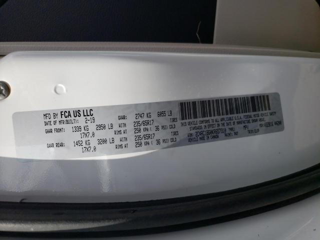 2C4RC1BG0KR657310 - 2019 CHRYSLER PACIFICA TOURING L 白色 照片 12