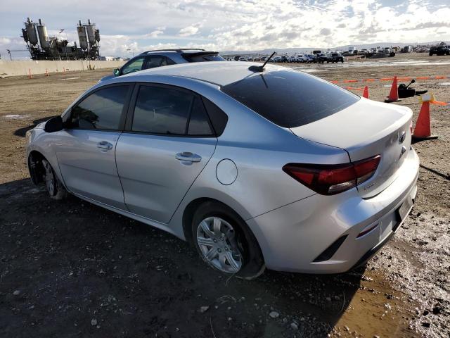 3KPA24AD4ME379640 - 2021 KIA RIO LX SILVER photo 2