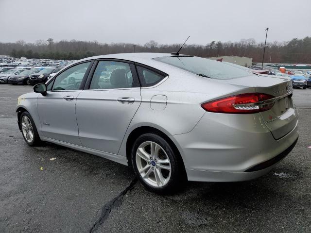 3FA6P0LU1JR220064 - 2018 FORD FUSION SE HYBRID SILVER photo 2