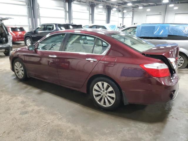 1HGCR2F74FA054019 - 2015 HONDA ACCORD EX MAROON photo 2