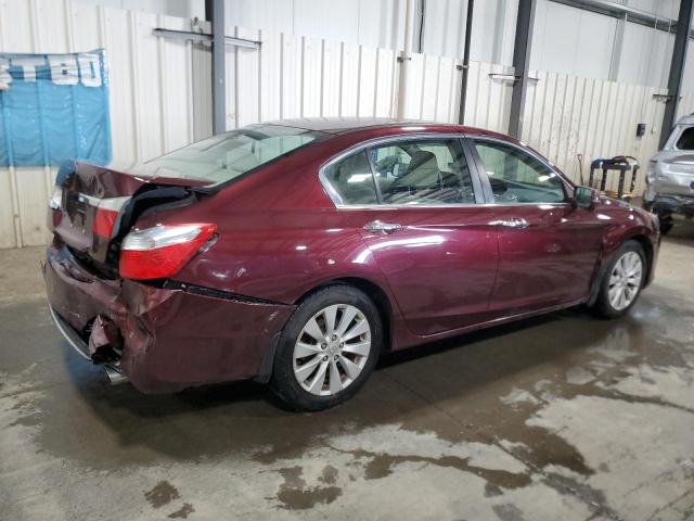 1HGCR2F74FA054019 - 2015 HONDA ACCORD EX MAROON photo 3