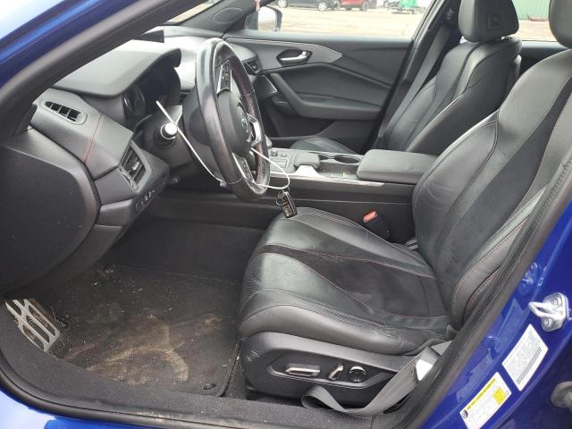 19UUB6F53MA009911 - 2021 ACURA TLX TECH A BLUE photo 7