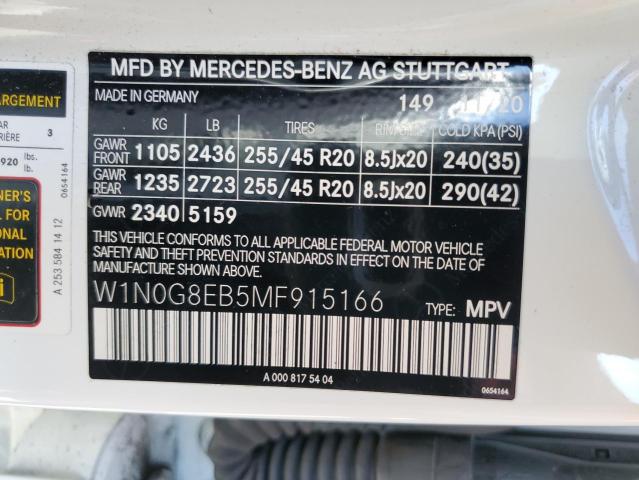 W1N0G8EB5MF915166 - 2021 MERCEDES-BENZ GLC 300 4MATIC WHITE photo 13