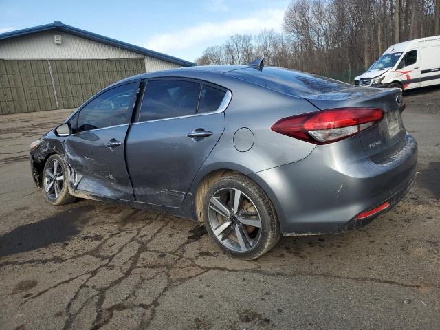 3KPFN4A88HE007160 - 2017 KIA FORTE EX GRAY photo 2